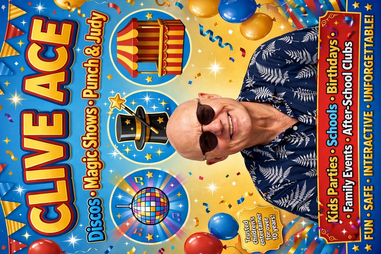 Clive Hodgson Punch & Judy shows, childrens shows, Magic shows, Discos Co Durham